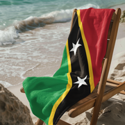 St. Kitts and Nevis Flag Beach Towel