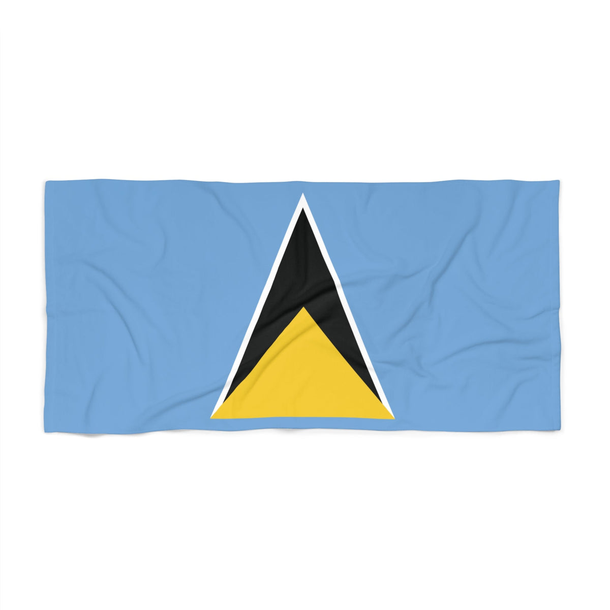 St. Lucia Flag Beach Towel