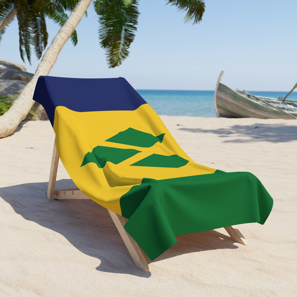 St. Vincent & The Grenadines Flag Beach Towel