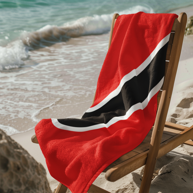 Trinidad and Tobago Flag Beach Towel