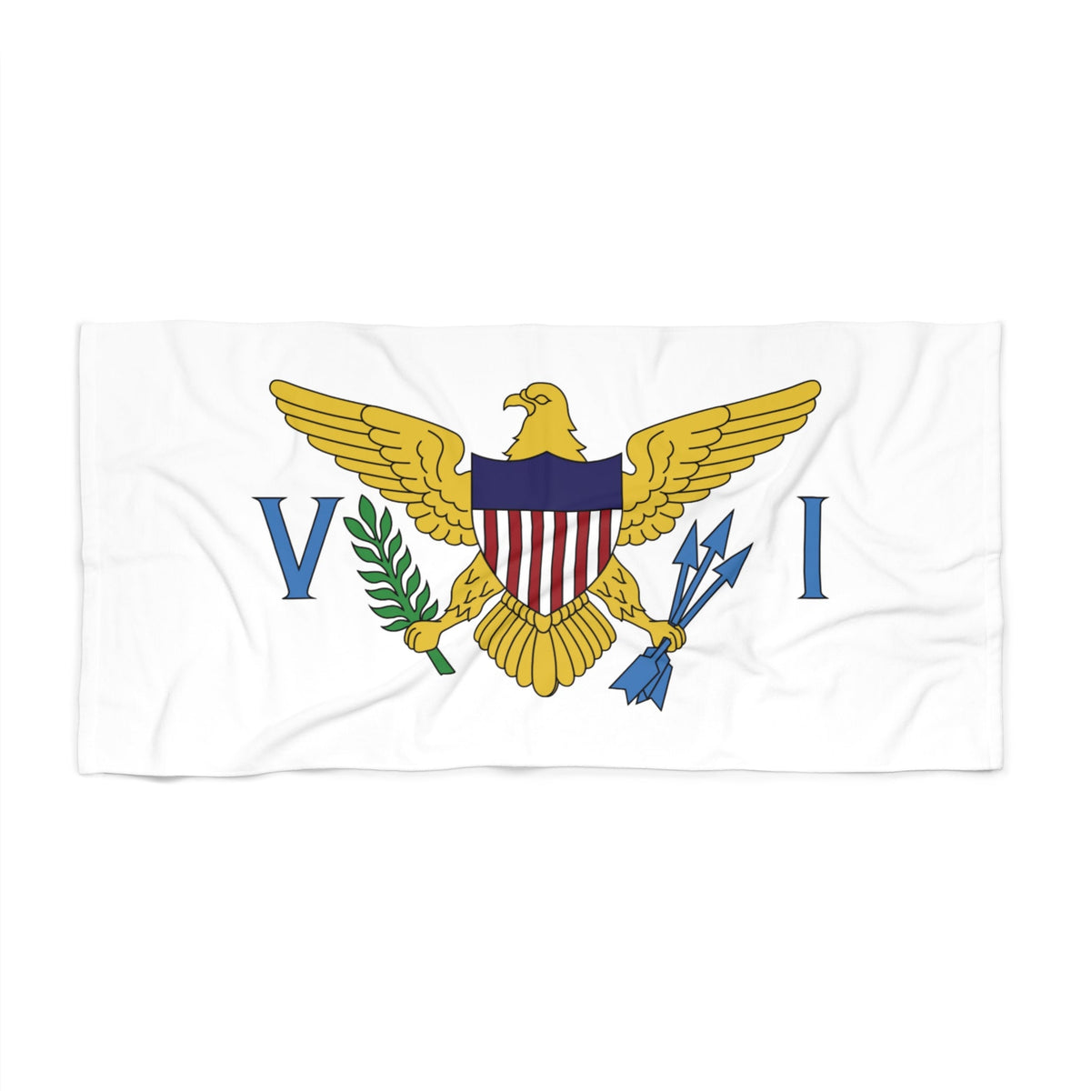 U.S. Virgin Islands Flag Beach Towel