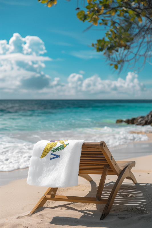 U.S. Virgin Islands Flag Beach Towel