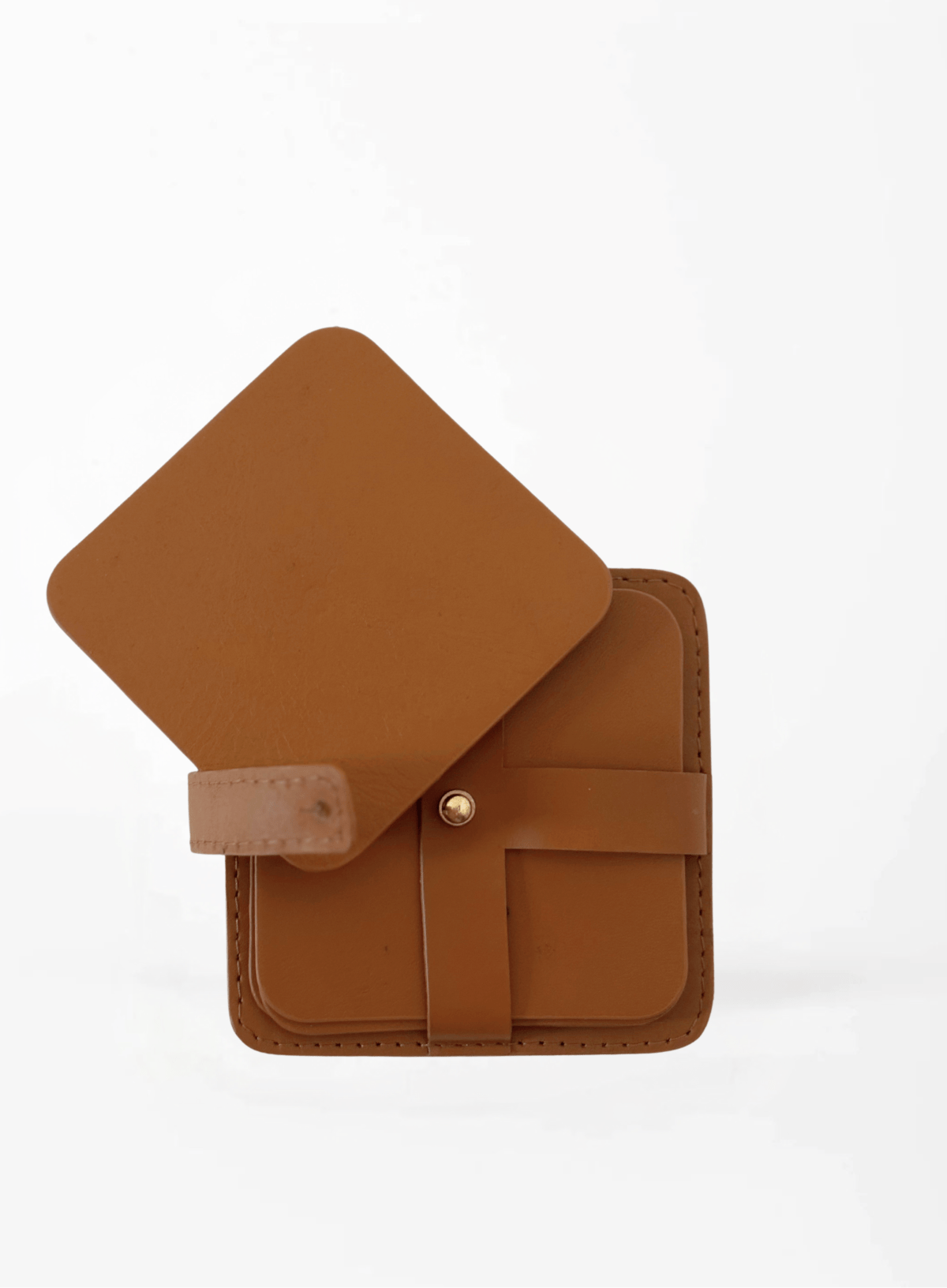Square Coasters  (Set of 4 with Holder)