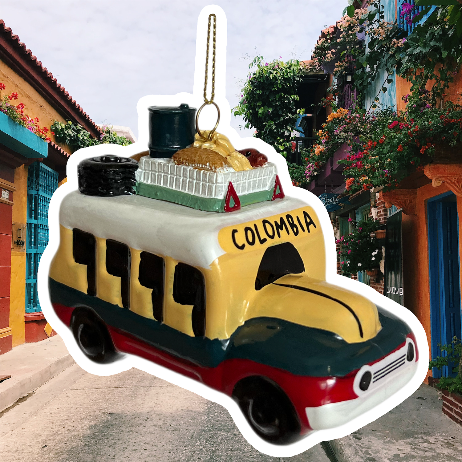 Colombia Chiva Ornament