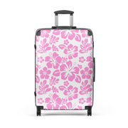 Pink Hawaiian Flowers Suitcase – Surf & Beach Inspired Luggage by Extremely Stoked®