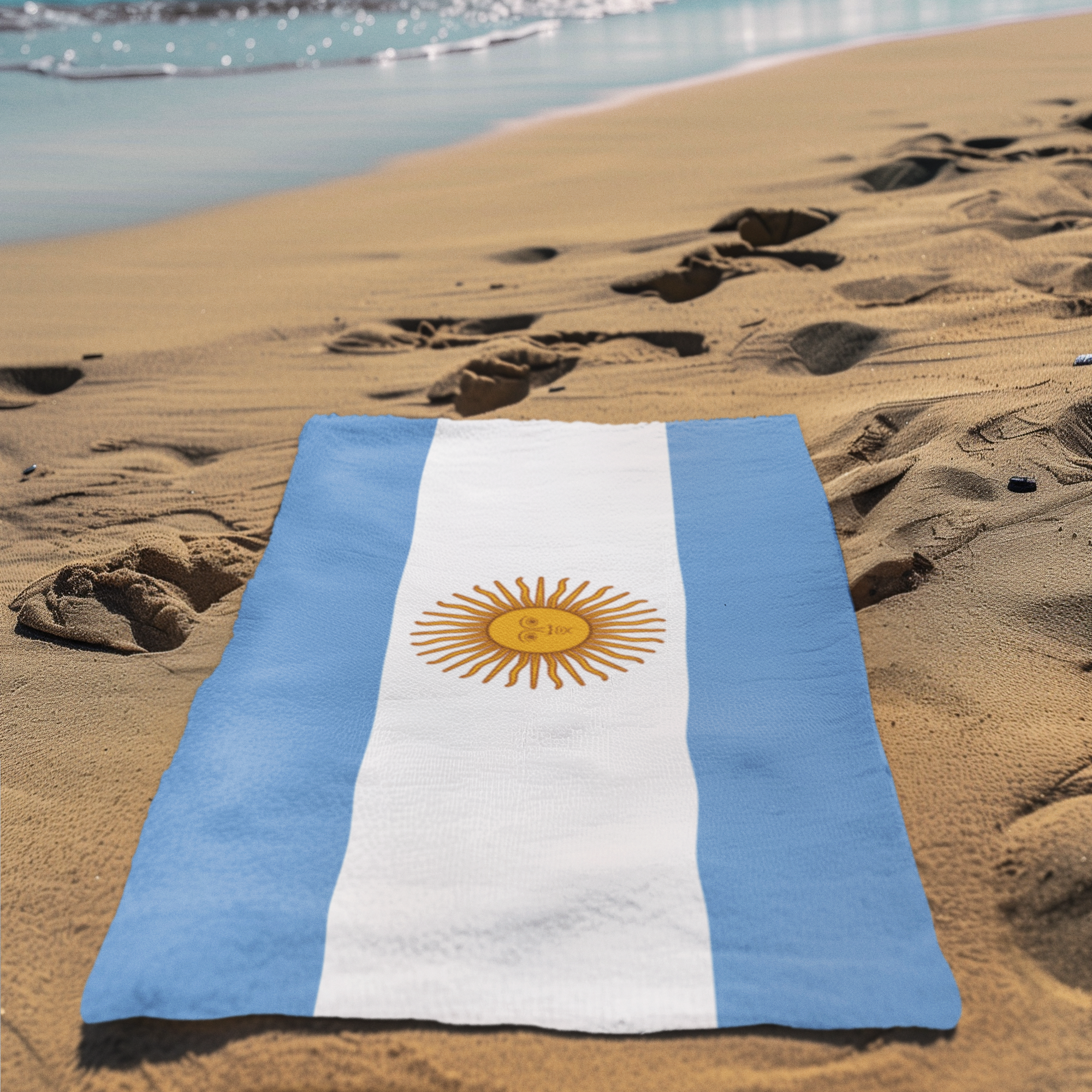 ARGENTINA Flag Beach Towel | Quality & Long Lasting - 2 Sizes | Argentinian Pride | Gift for Argentineans