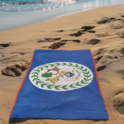 Belize Beach Towel | Quality & Long Lasting - 2 Sizes | Belizean Pride | Gift for Belizeans
