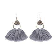 Summer Tassel Brass Bead Earrings - Thailand