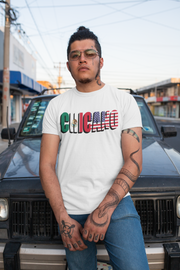 CHICANO Mexico + USA Flag T-shirt | 4th Of July | Funny Viral Latino Tees | Unisex - 3 Colors