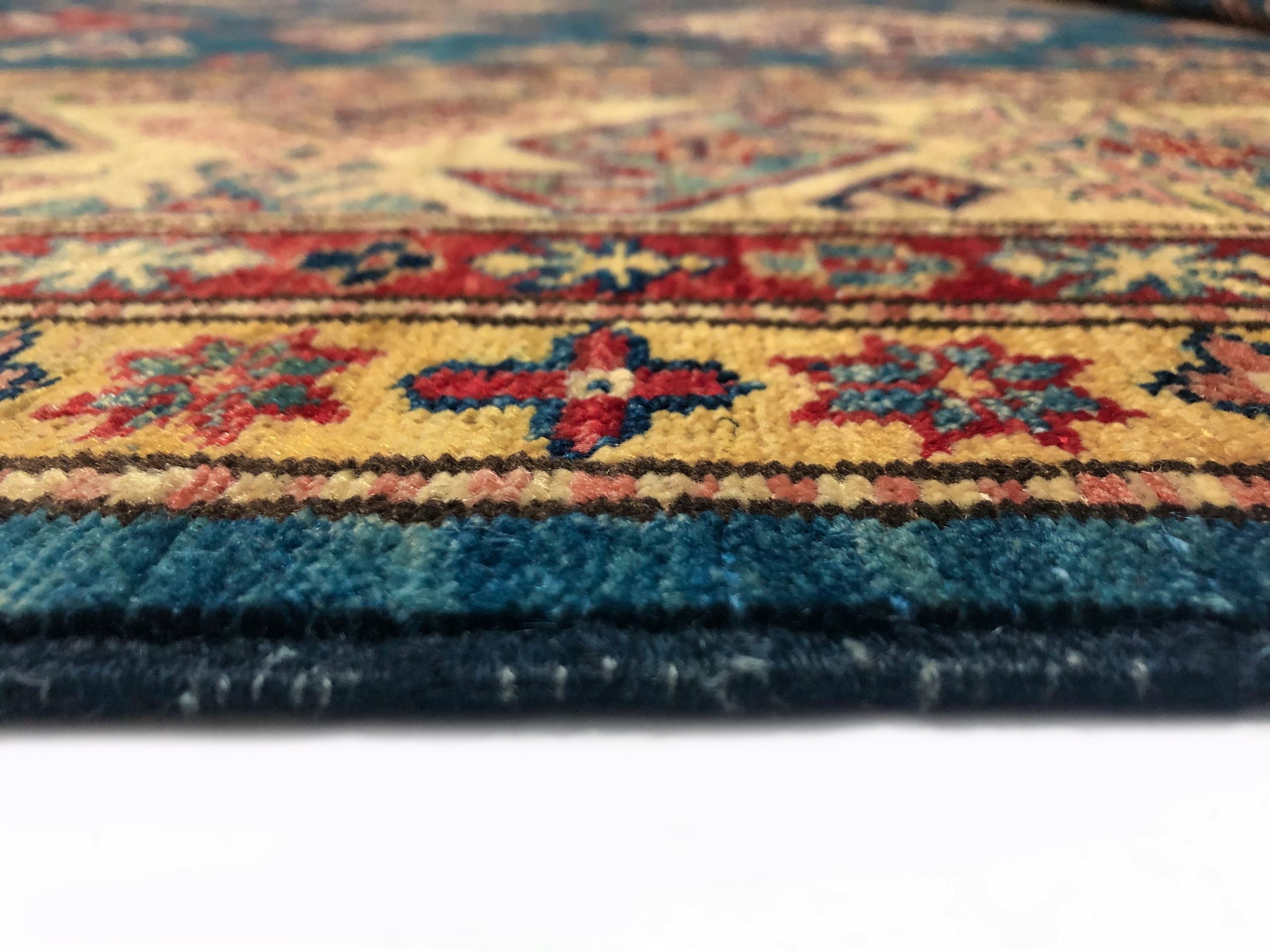 Super Kazak (8'11"x12'02") blue/lt.gold