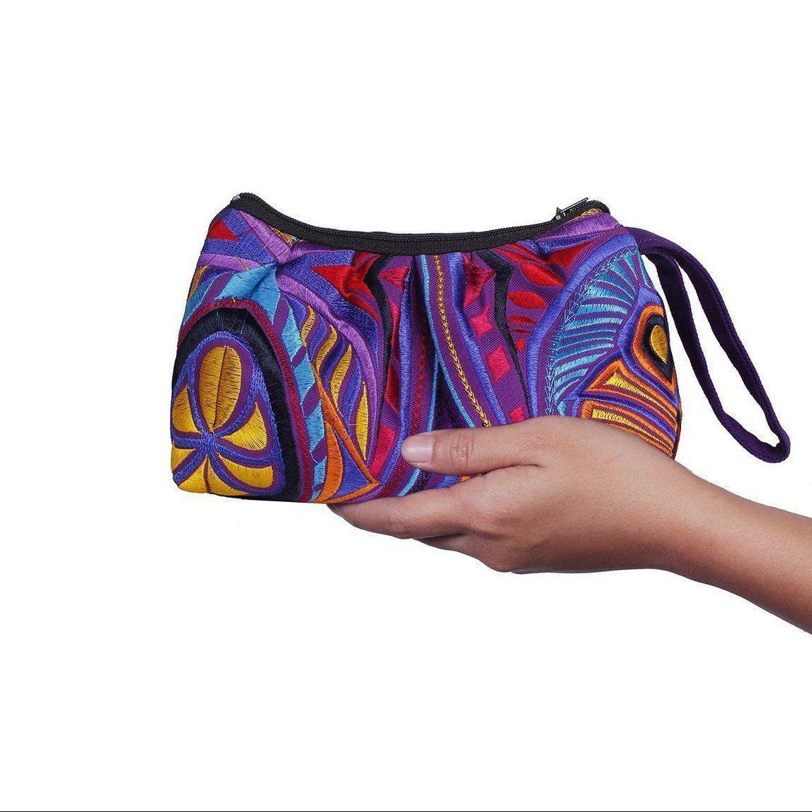 Tahj Small Embroidered Wristlet - Thailand