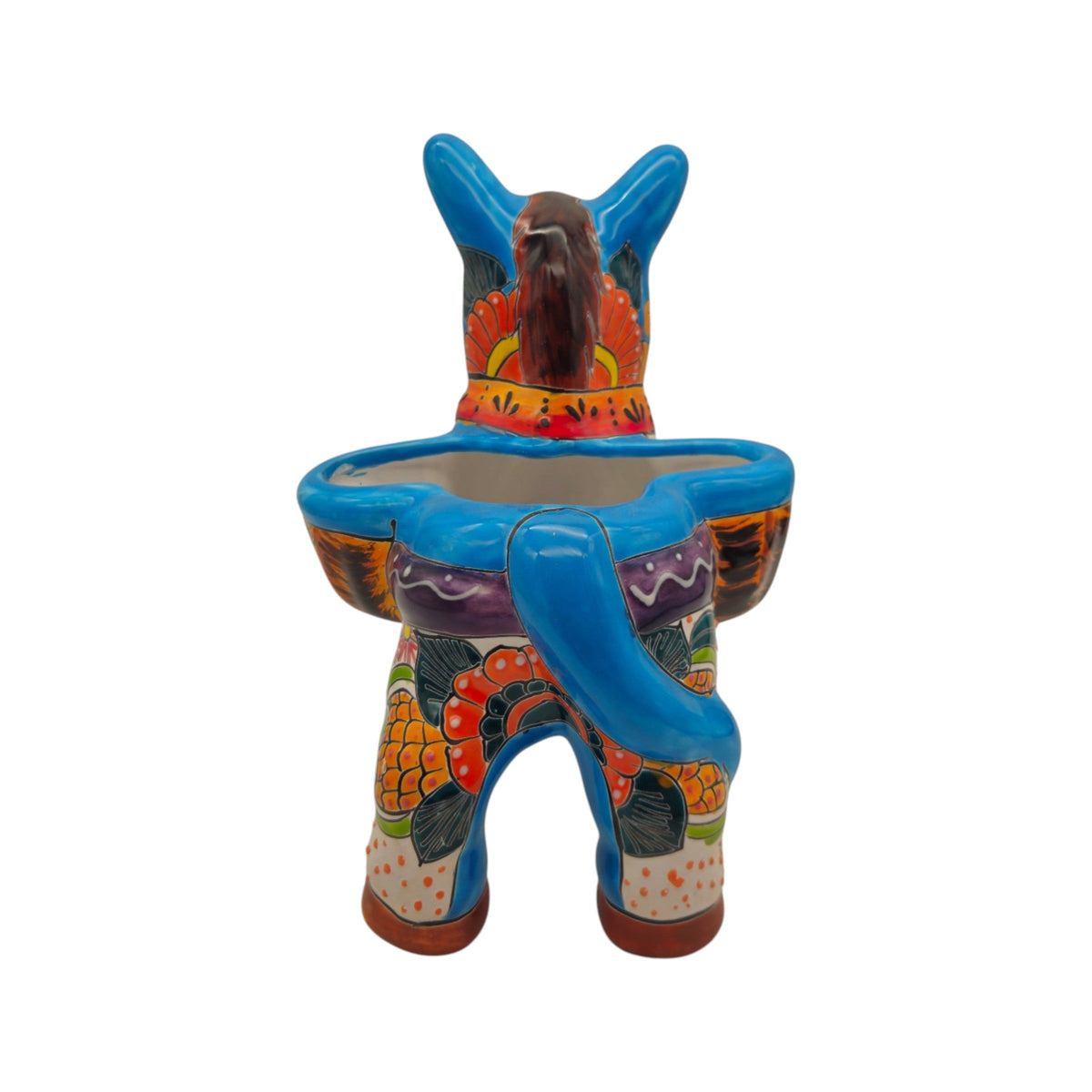 Talavera Donkey Planter | Handmade Mexican Ceramic Burro Pot