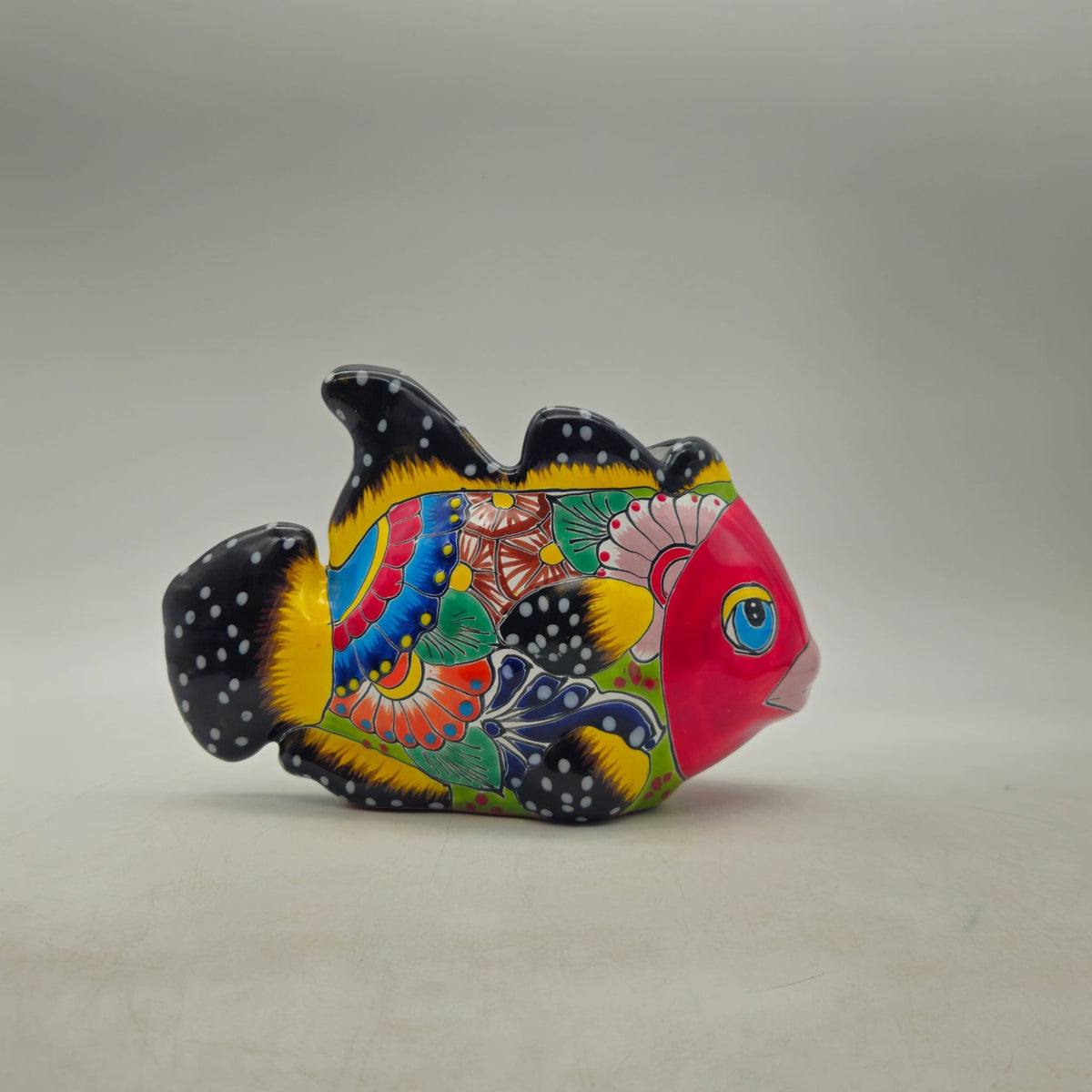 Talavera Fish Planter | Hand-Painted Colorful Mexican Pottery