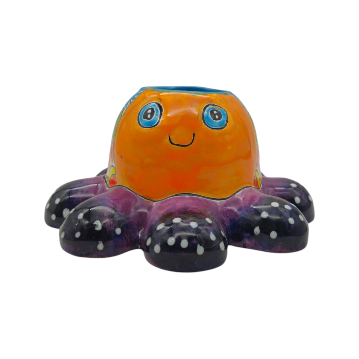 Talavera Octopus Succulent Planter | Hand-Painted Ceramic Pot