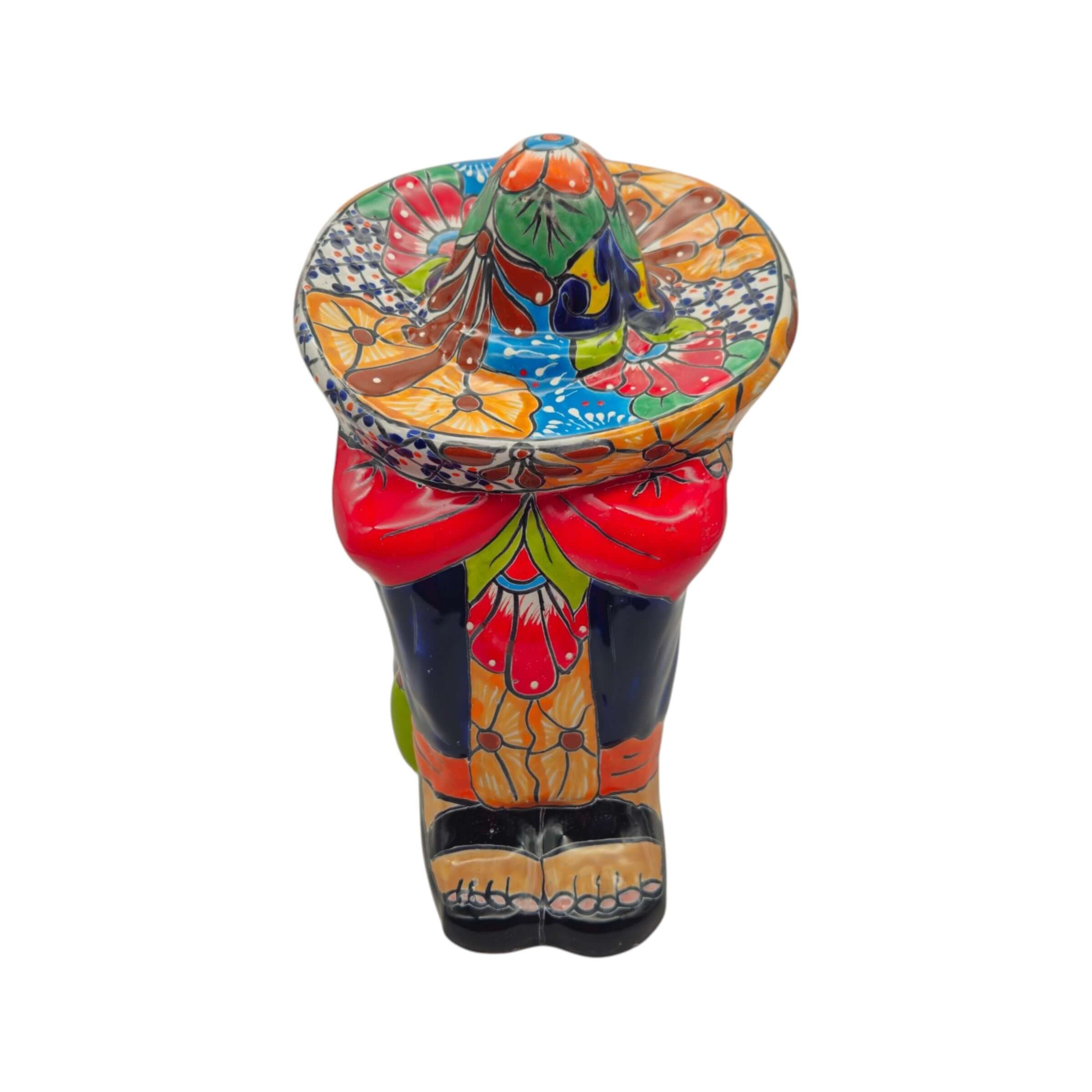 Talavera Panchito Sleeping Man Figurine | XL Hand-Painted Art