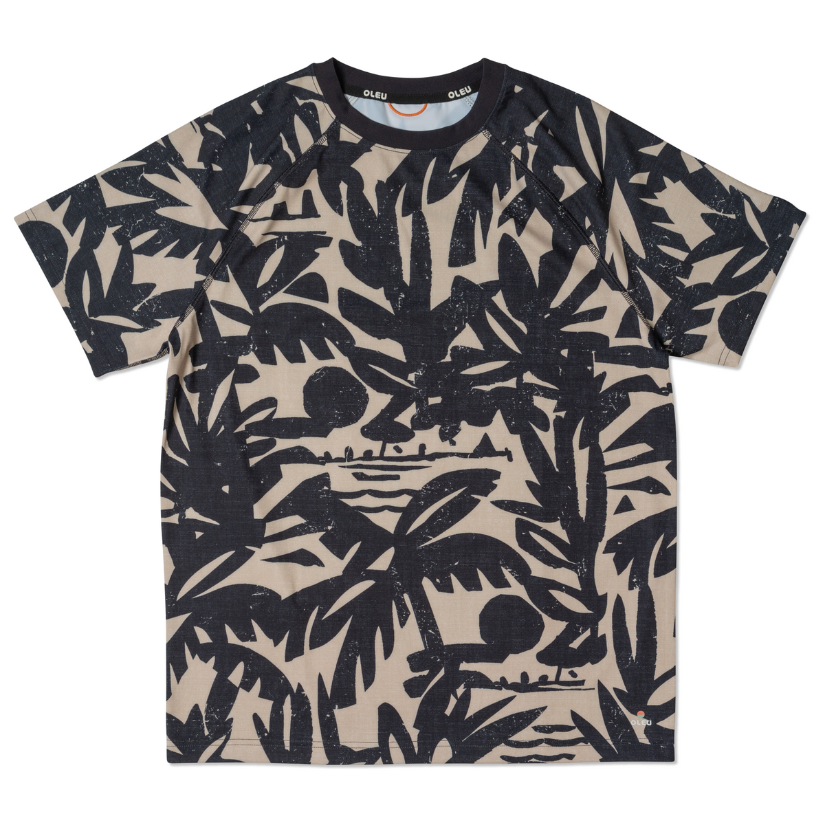 OLEU SUNSPORT™ UV TEE SHIRT - CARVINGS SANDSTONE