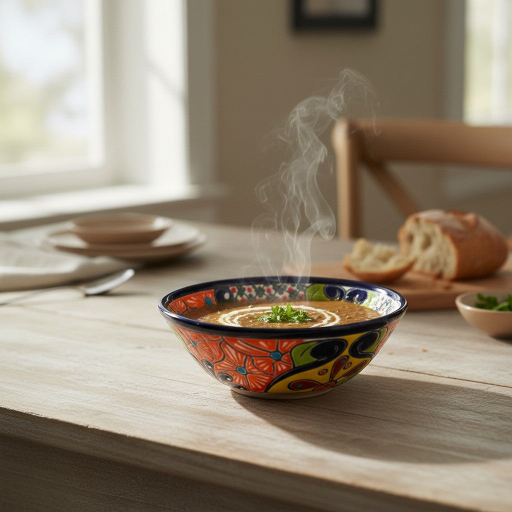 7.5" Talavera Soup Bowl | Handmade Mexican Dinnerware