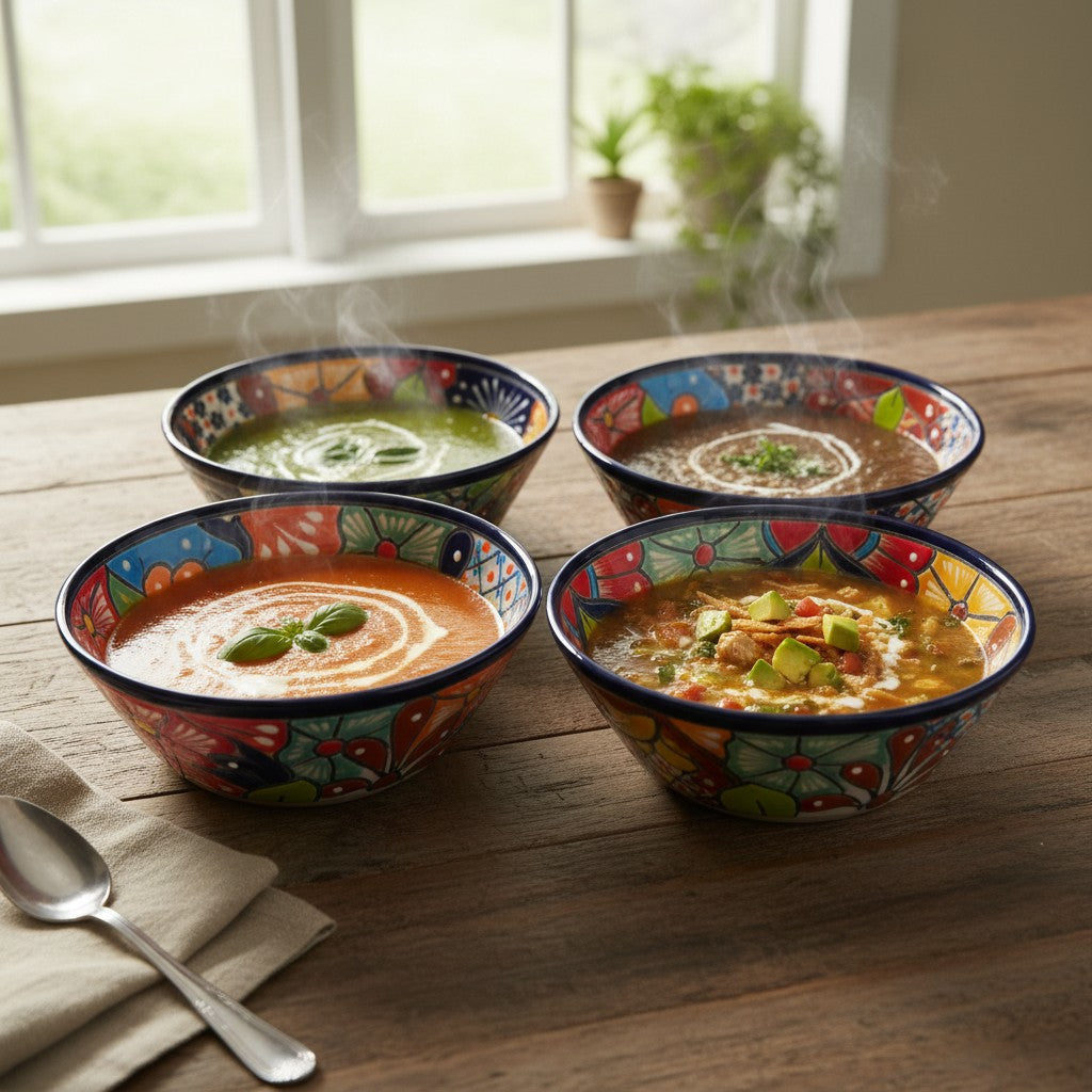 7.5" Talavera Soup Bowl | Handmade Mexican Dinnerware