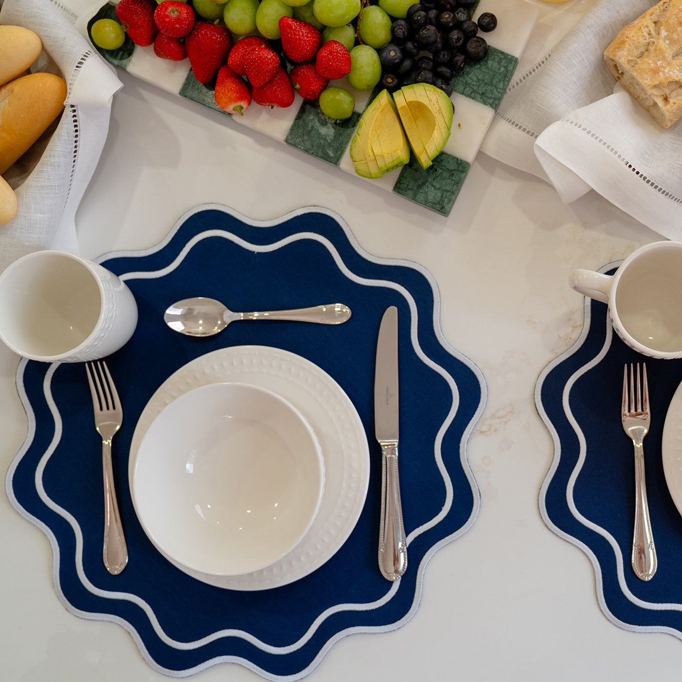 Solid Navy Wave Placemat