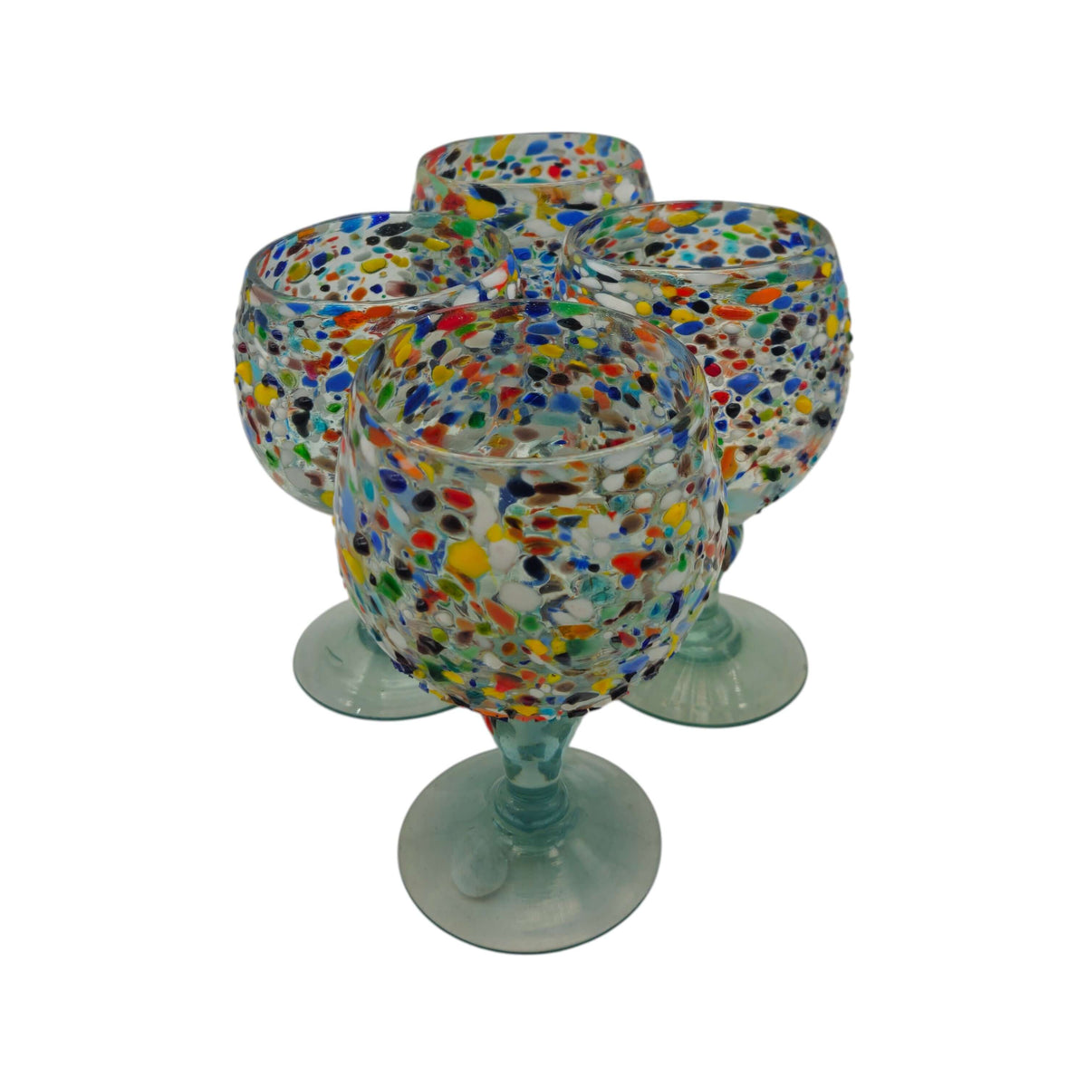 Mexican Margarita Glass | Fish Bowl Confetti Pebble