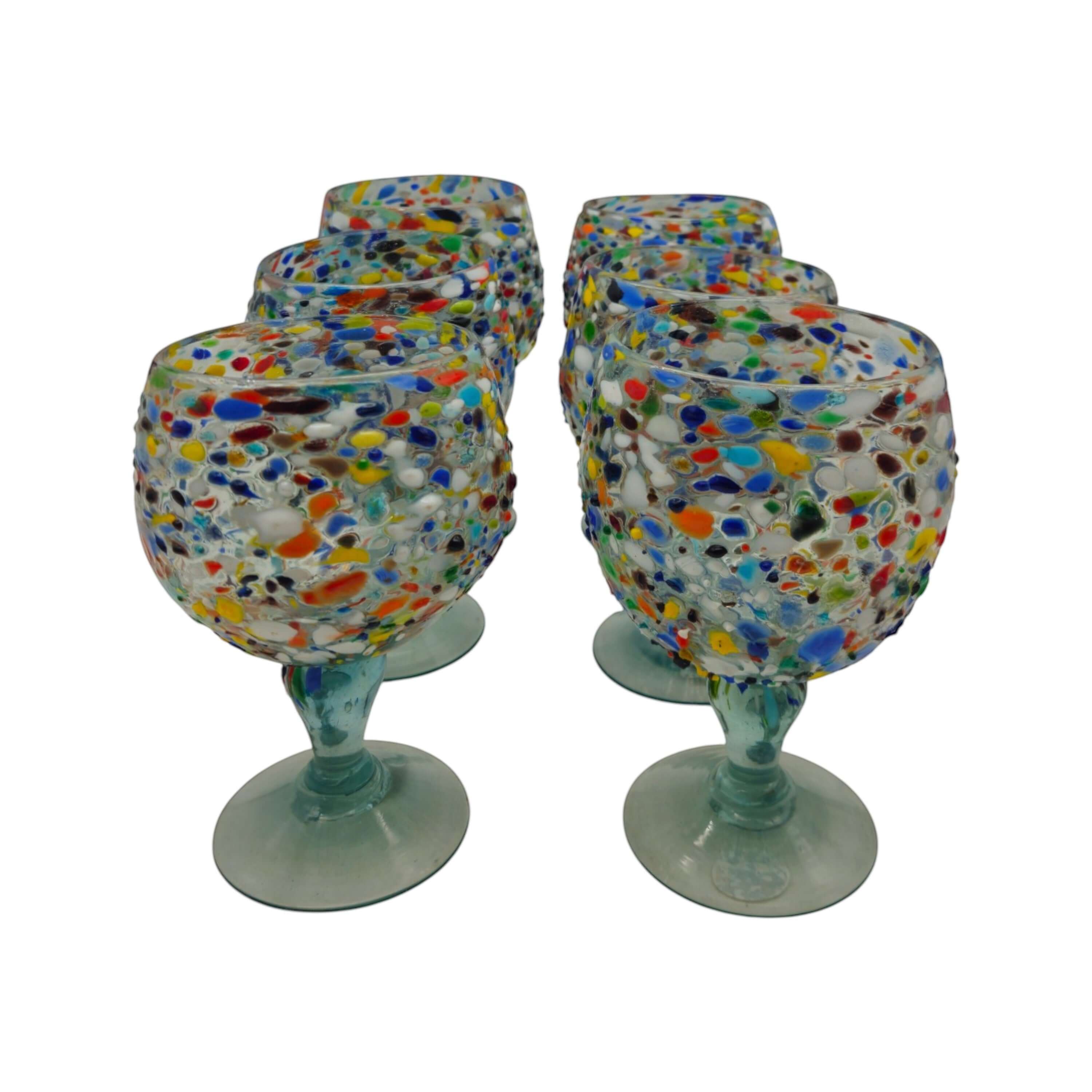 Mexican Margarita Glass | Fish Bowl Confetti Pebble