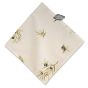 Clos des Oliviers Cream Provence All-Over Cotton Napkin by Label France