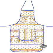 Moustiers Blue & Cream Kitchen Apron by Tissus Toselli