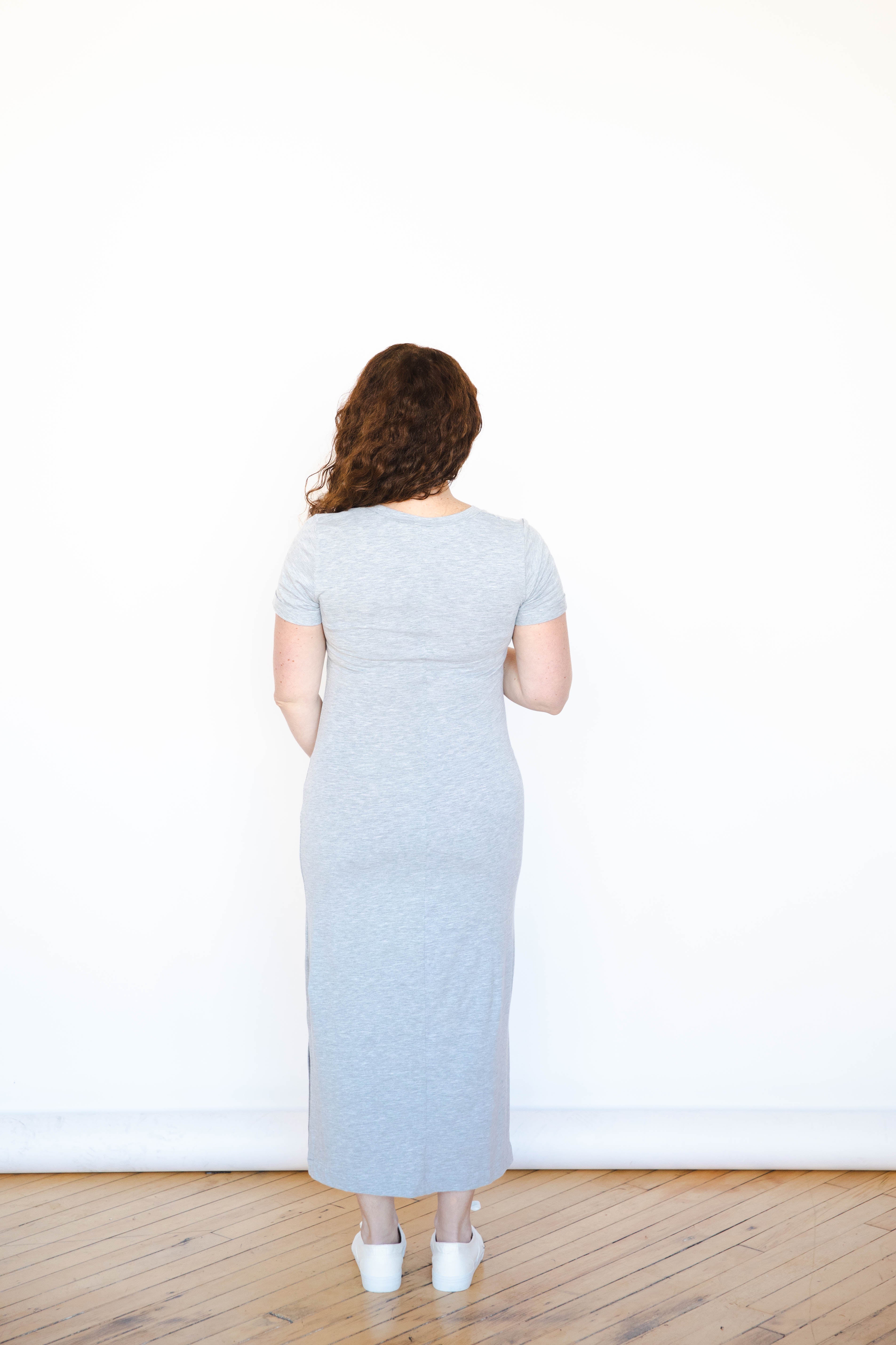 Everyday Breastfeeding Dress - Heather Gray