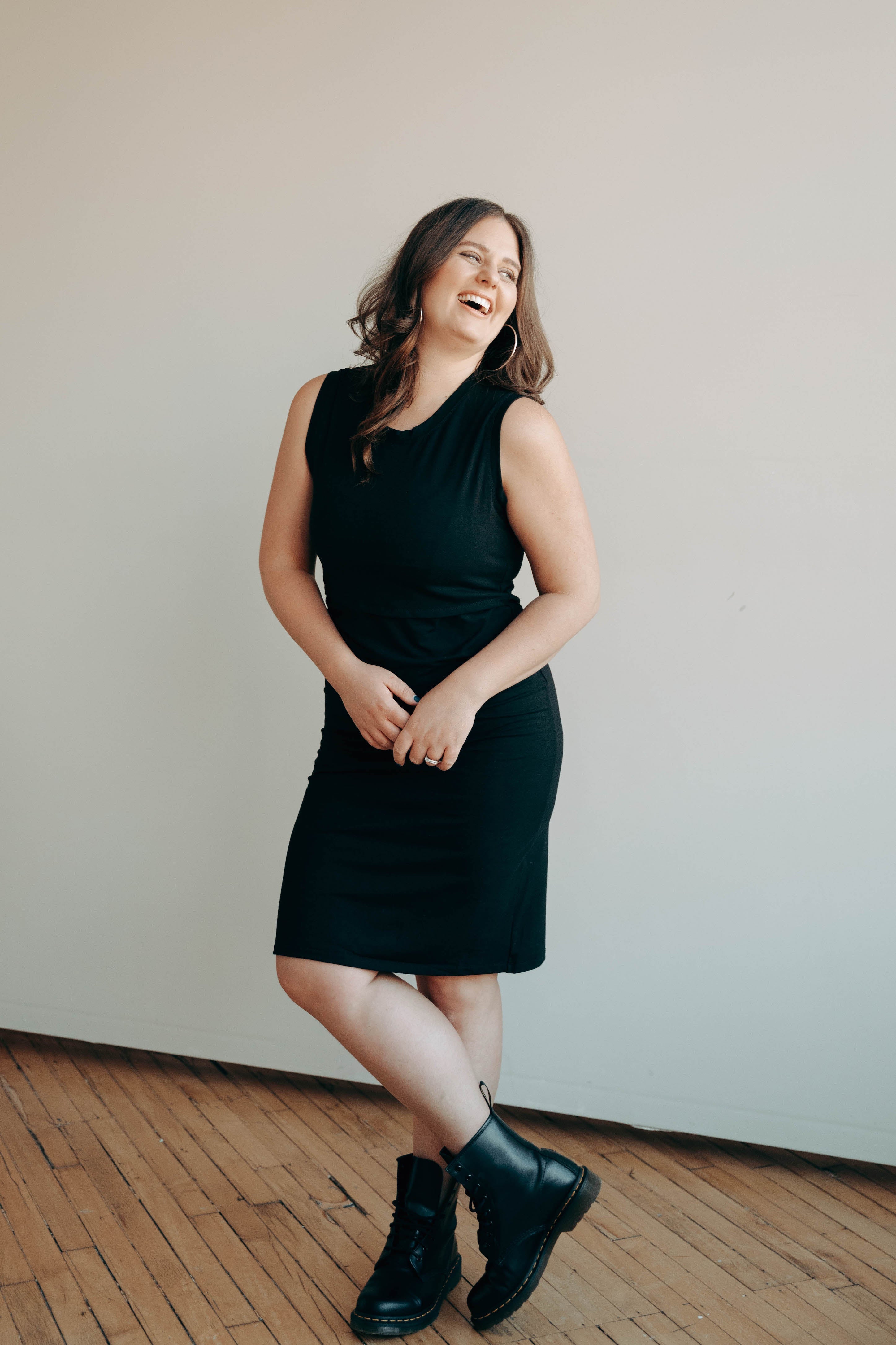 Little Breastfeeding Dress - Black