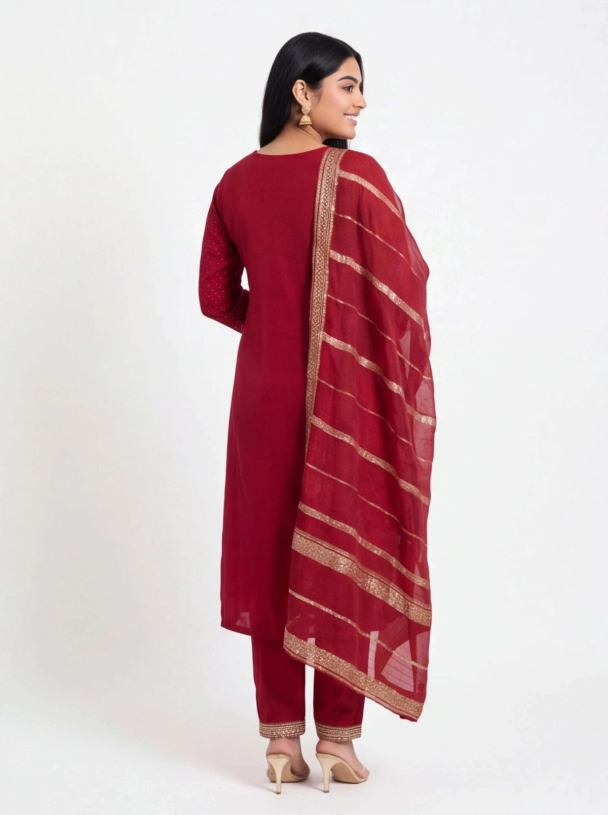 Silk party wear suit