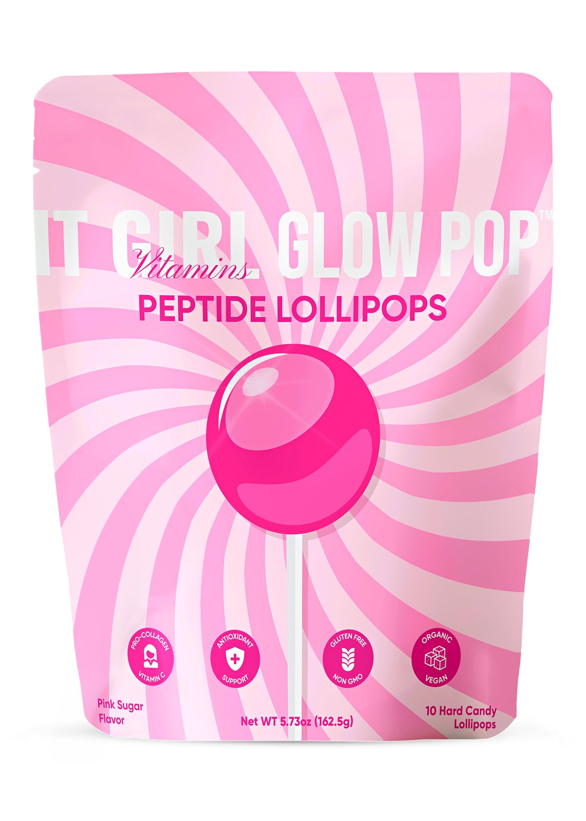 It Girl Beauty Lollipops - Collagen Peptides & Vitamin C Healthy Candy for Skin, Hair, Nails