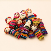 Single Handmade Worry Dolls Tiny Boho Doll - Guatemala