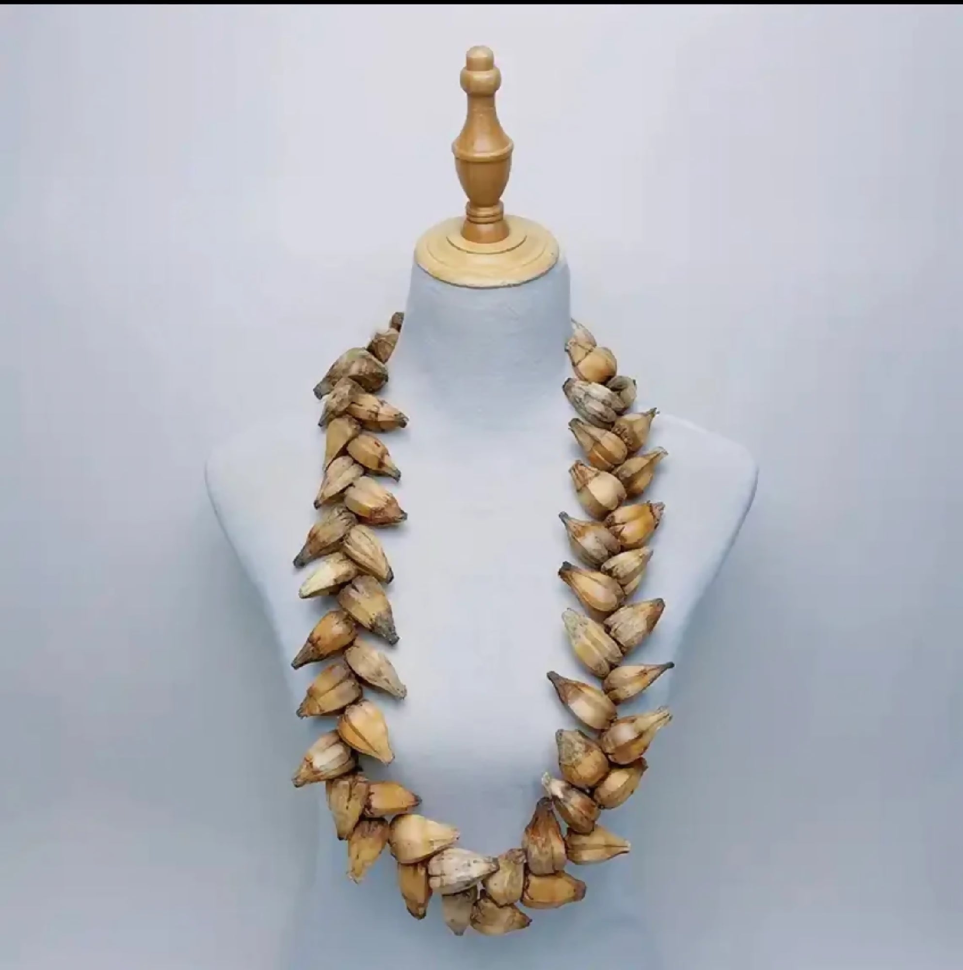 Traditional Ula Fala Necklace - Handmade Polynesian Seed Necklace